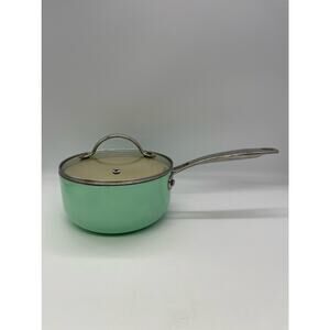 Masterclass Sauce Pot Aqua & White